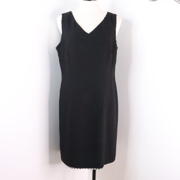 Virgo Womens 14 Petite 2pc Houndstooth Blazer Suit Jacket & Reversible Dress Set - Picture 8 of 14